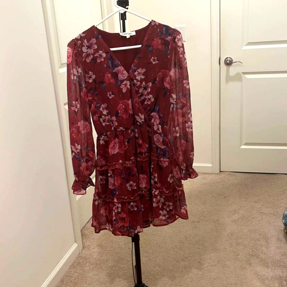 Peach Love Floral Dress